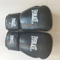 دستکش بوکس چرم  اورجینال و ساق بند