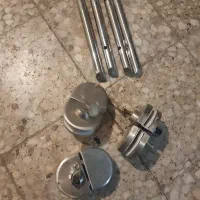 قفل درب شیشه ای و دستگیره کروم