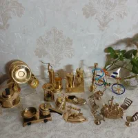 قلیان برنجی برنزی مجسمه ظروف آشپزخانه دکوری