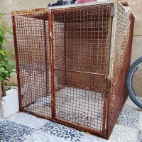فروش قفس فلزی بزرگ و محکم مناسب سگ و گربه و مرغ