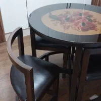 میز نهار خوری کم جا ۴نفره