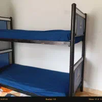 تخت خواب دوطبقه فلزی چوب امدیاف|تخت و سرویس خواب|رشت, باهنر|دیوار