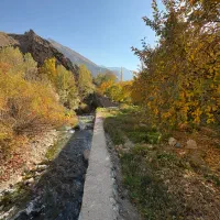 زمین کنار رودخانه جاده چالوس