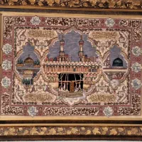 تابلو فرش سایزبزرگ دست بافت تبریز با قاب چوبی