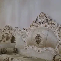 مبل سلطنتی ۹ نفره با جلومبلی(چوب راش)