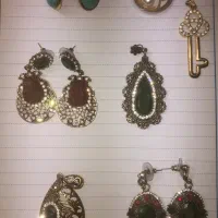 گوشواره و پلاک استیل رنگ ثابت