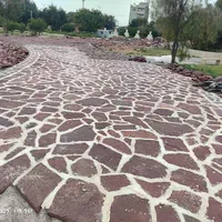 سنگ لاشه ورقه ای قرمز قهوه ای|مصالح و تجهیزات ساختمان|اصفهان, احمدآباد|دیوار