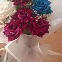 دسته گل خشگل مصنوعی|گل مصنوعی|اصفهان, لاله|دیوار