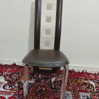 صندلی فلزی چرم