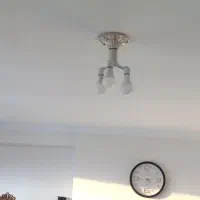 لوستر‌سففی‌سه‌چراغه|لوستر و چراغ آویز|تبریز, |دیوار