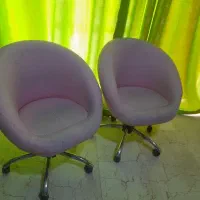 دو عدد صندلی چرخی