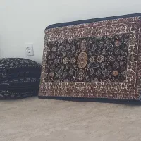 پشتی فرشی سرمه ای