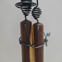 مجسمه چوبی دستساز چوب و سیم|مجسمه، تندیس، ماکت|یزد, |دیوار