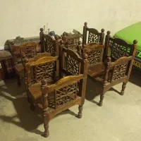 صندلی سنتی ۴ عدد|مبلمان خانگی و میز عسلی|تهران, فلسطین (میدان انقلاب)|دیوار