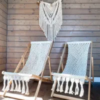 صندلی ریلکسی مکرومه