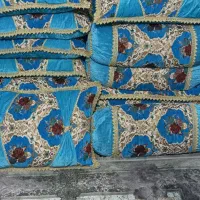 6عدد پشتی و بالشت و کناره