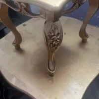 میز با دو عدد عسلی طلایی|مبلمان خانگی و میز عسلی|بروجرد, |دیوار