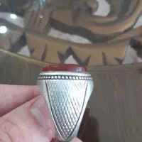 انگشتر نقره عقیق مردانه