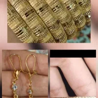 النگو و گوشواره طلاروس  رنگ ثابت