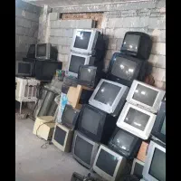انواع تلوزیون خراب شکسته سوخته برمیدارم