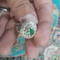 انگشترنقره زمرد۹۲۵
