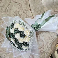 دسته گل باکس گل جاودانه|گل مصنوعی|دورود, |دیوار