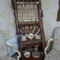 میز بار دکوری تمام چوب