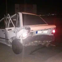 خودرو پراید تصادفی موتور رروشن