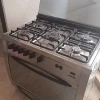 تکنو گاز ۵ شعله فر دار تمام استیل درحدنو