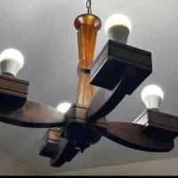 لوستر چوبی|لوستر و چراغ آویز|تهران, هروی|دیوار