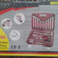 جعبه ابزار ۶۱ پارچه آچار و سری بکس نو و پلمپ|ابزارآلات|شاهین‌شهر, عطار|دیوار