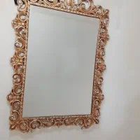 آینه باقاب طلایی