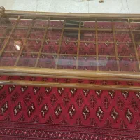 مبلمان ۷ نفره چوبی همراه با عسلی و میز (فوری)|مبلمان خانگی و میز عسلی|تهران, هروی|دیوار