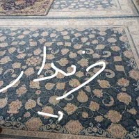 فرش ۱۲ متری تهران مدل افشان رنگ آبی کاربنی