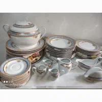 چینی طوس۱۲نفر ۸۵پارچه|ظروف سرو و پذیرایی|نسیم‌شهر, |دیوار