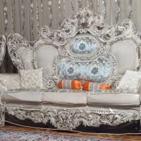 مبل سلطنتی ۹نفره چوب راش و۳عددعسلی