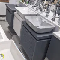 روشویی کابینتی دیواری با آینه بک لایت|لوازم سرویس بهداشتی|دماوند, گیلاوند|دیوار