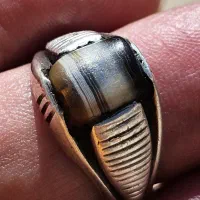 انگشتر عقیق سلیمانی مهره کهنه