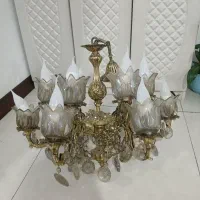 لوستر برنز ۶ شاخه ۱۲ شعله