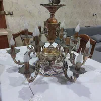 لوستر  برنجی ۶ شاخه|لوستر و چراغ آویز|نجف‌آباد, طالقانی|دیوار