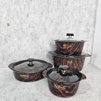 سرویس قابلمه ۸پارچه پروانه ای زبرا پرتو|ظروف پخت‌وپز|قم, ولیعصر|دیوار