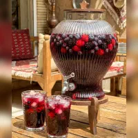 کلمن شیشه ای با درب و پایه چوبی