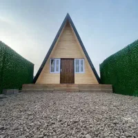 کلبه سوییسی ساعتی حیاط دار اطراف رشت