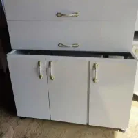 ست کابینت چوبی و فلزی