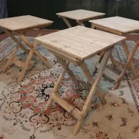 میز چوبی دو نفره