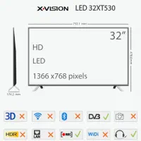 تلویزیون ال ای دی xvizoon|تلویزیون و پروژکتور|سرباز, |دیوار