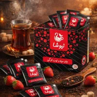 چای سیاه هلو و چای سیاه توت فرنگی