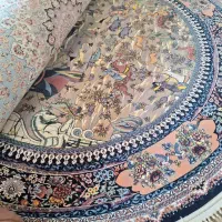 فرش اصیل شکارگاه سنتی ۱۲۰۰شانه دستبافتگونه|فرش|کاشان, مزرعه نو|دیوار