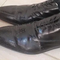 کفش چرم ترکیه سایز ۴۵ ورنی