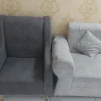 مبلمان ۷نفره رنگ طوسی ذغالی|مبلمان خانگی و میز عسلی|مشهد, سید رضی|دیوار